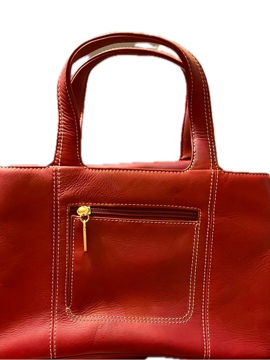 Sonoma Life + Style Handbags - Sonoma Burgundy Leather Satchel